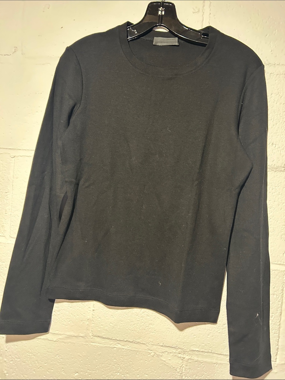 Narciso Rodriguez Black Crewneck Long Sleeve Sweater